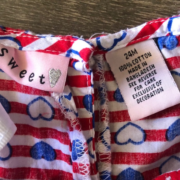 Sweet♥️ Hearts Dress & Cover size 24M - Picture 8 of 11